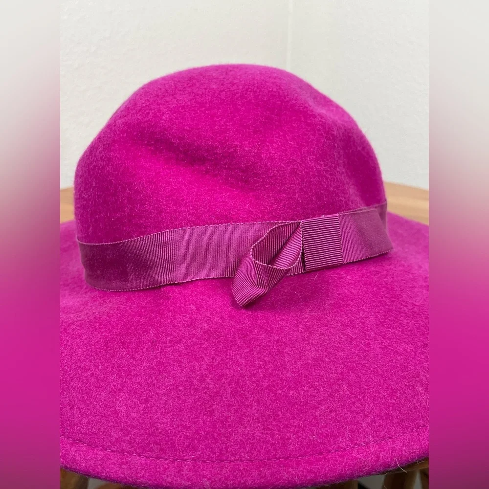 Vtg Sonni San Francisco Lancaster Felted Wool Kentucky Derby Cap Hat Pink - Picture 8 of 8